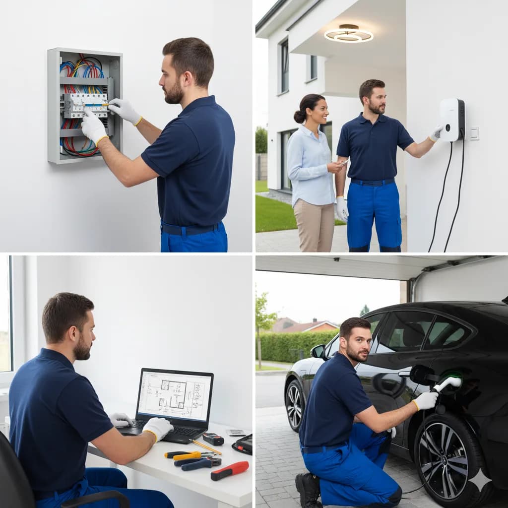 Installation borne de recharge 7kW - Le Soler