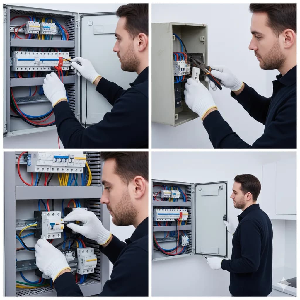 Réparation de tableaux électriques, disjoncteurs, fusibles